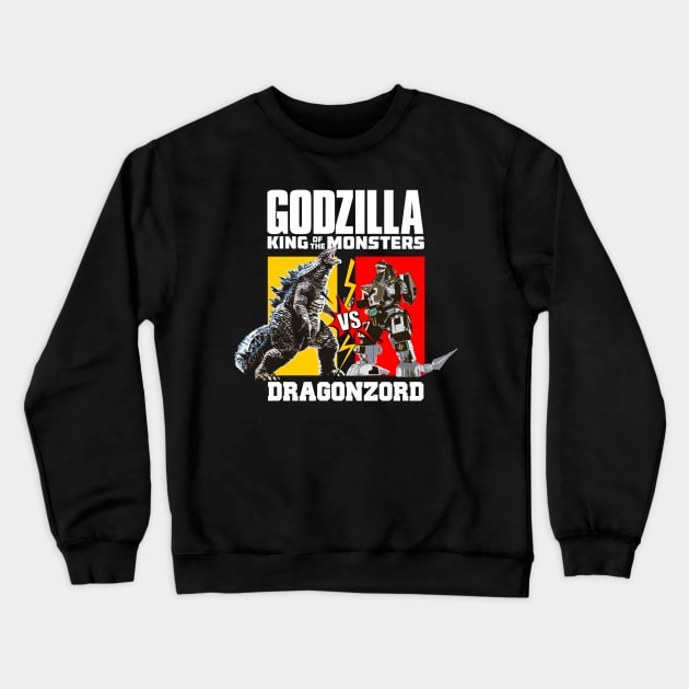 Godzilla King of the Monsters vs Dragonzord Crewneck Sweatshirt by Franstyas